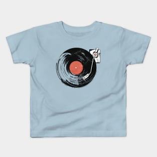 Vintage Record Player Illustration // Vinyl Lover Gift Kids T-Shirt